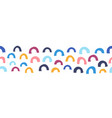 seamless kids border abstract shapes vector image vector image