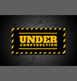 under construction industrial background vector image