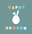 happy easter background - minimal design vector image