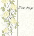 rose design card vector image