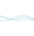 abstract wave blue and teal swirl swoosh vector image