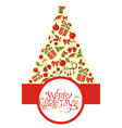christmas tree vector image