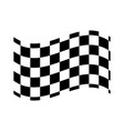 checkered chequered waving wavy racing flag vector image
