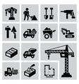 construction icons vector image vector image