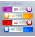 paper infographics option banners vector image vector image