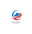 mount travel symbol logo vector image vector image