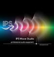 abstract sound waves background colored wave form vector image vector image
