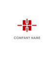 h initial business logo vector image vector image
