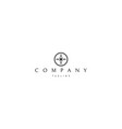 logo on which an abstract image a cross vector image vector image