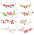 pink flower bouquets vector image