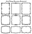 set of vintage borders 41 vector image vector image