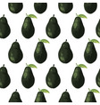 summer pattern with avocado flowers and leaves vector image vector image