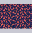 seamless background with hearts vector image