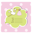 baby shower card vector image