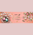 easter holiday background vector image vector image