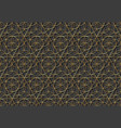 seamless gold flower life symbol background vector image vector image