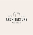 architecture house home hipster vintage logo icon vector image vector image