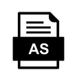 as file document icon vector image