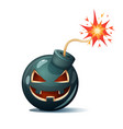 cartoon bomb pumpkin characters halloween vector image vector image