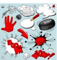 set of comic book explosions vector image vector image