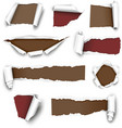 torn papers vector image vector image