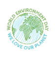 world environment day vector image vector image
