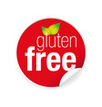 gluten free label tag vector image