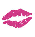lips pink vector image