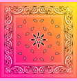 bandana paisley scarf vector image vector image