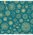 collection of various occult symbols vector image