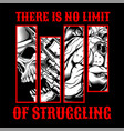 skull struggling hand drawingshirt designs biker vector image vector image