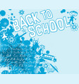 back to school with splatter childish doodles vector image
