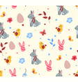 easter seamless pattern vector image
