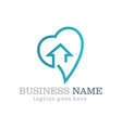 love home business logo design vector image