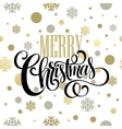 merry christmas lettering design vector image