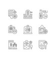 beer production technology pixel perfect linear vector image vector image