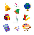school signs set vector image vector image
