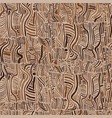 earth tone seamless pattern abstract tribal vector image