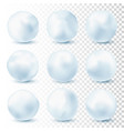 snowball isolated on transparent background vector image vector image