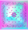 bandana paisley scarf vector image vector image