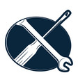screwdriver and wrench symbol for repair service vector image vector image