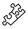 baby puzzle icon vector image