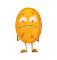 frightened coin icon for game apps interface vector image