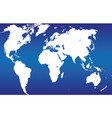 silhouette of the world map vector image vector image