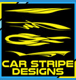 tribal and cool car stripe design set adhesive vector image