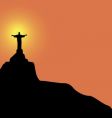 christ the redeemer statue vector image