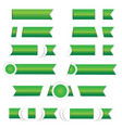 green arrow label paper with shadow vector image