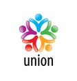 logo union people vector image