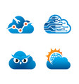cloud logo or icon template design vector image