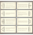 set of paper banners vector image vector image